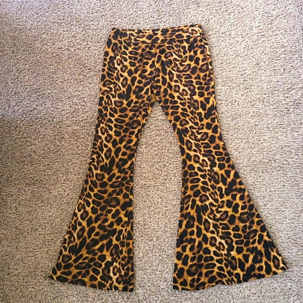 Leopard Wide bottom Pants